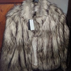 Faux fur jacket